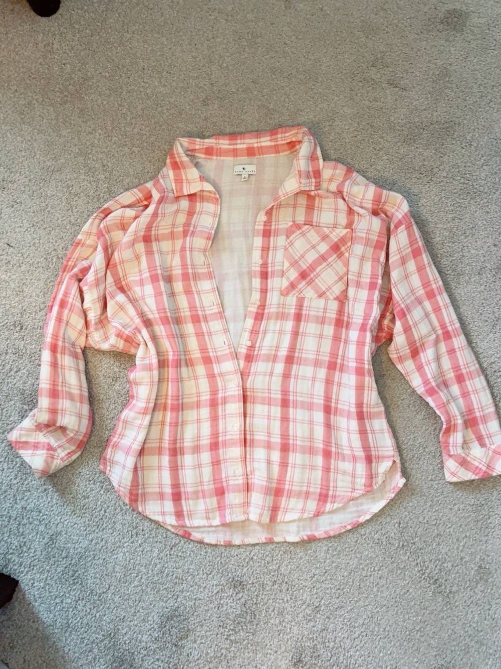 True Craft Pink Button Up